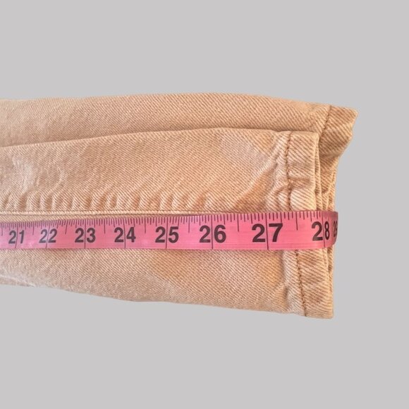 BDG Jeans Juniors Actual Size 26x28 Beige Zip Up Pullon Button Up Straight Leg‎ - Picture 6 of 16